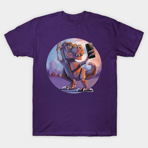 Tyrannoselfie Rex T-Shirt by WorldDinosaurs